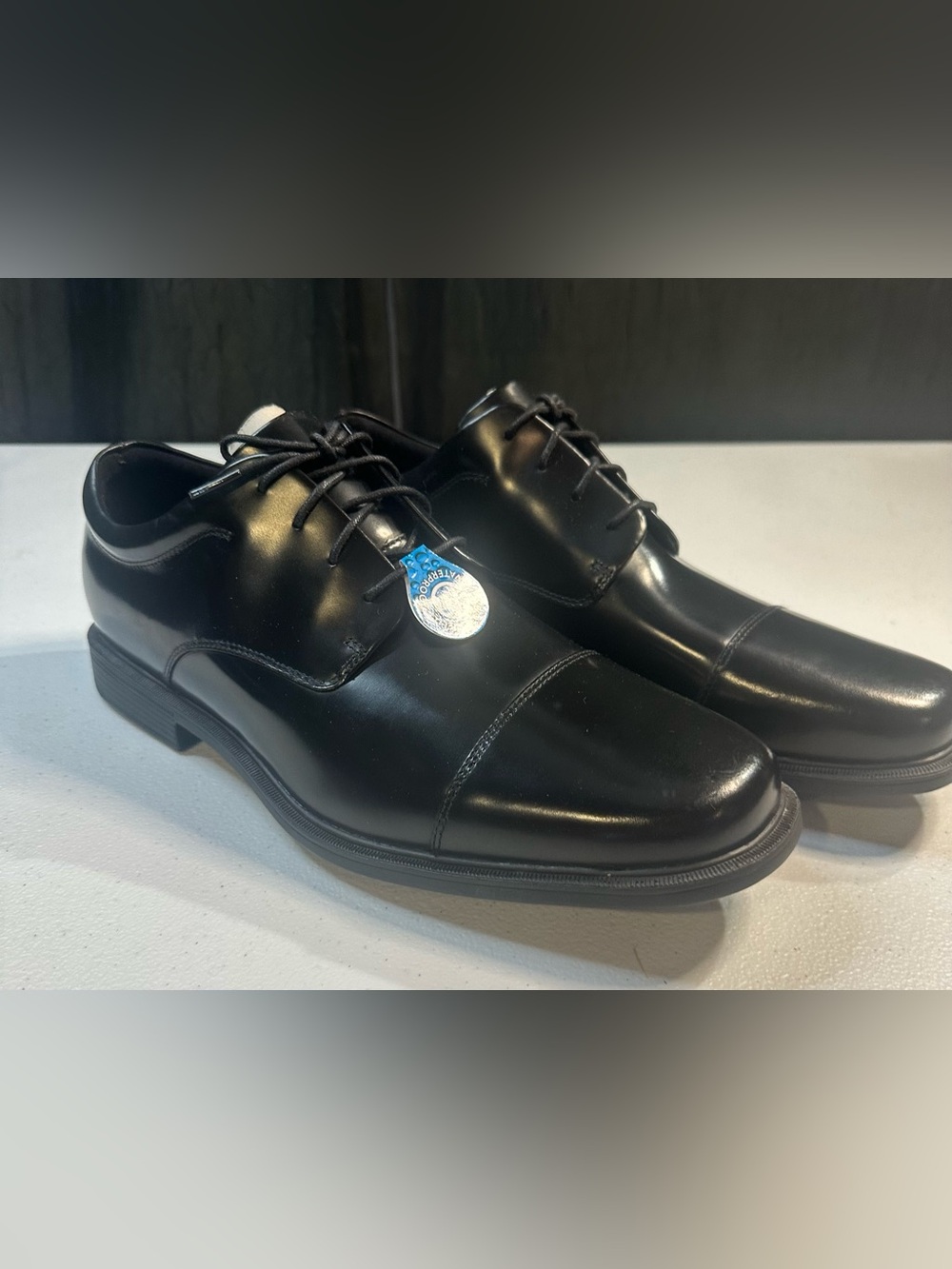 Rockport Ellingwood K71016 Mens Black Wide Leather Oxfords Cap Toe  size 13 copy